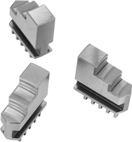 K11 80 Chuck Jaws, Self Centering Outside Clamping Replacement Extends Holding Range for Metal Lathes 20CrMnTi Alloy Steel Short Cylindrical Mount 3 Pieces in Saudi Arabia