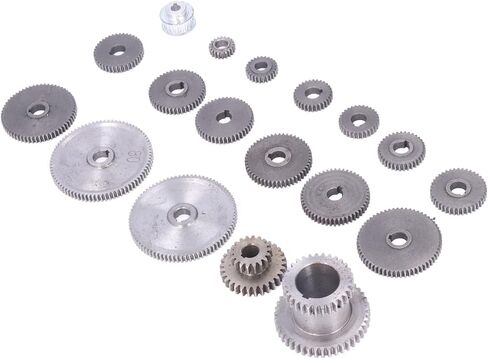 Change Gears Lathe Lathe Metal Gears Metal for Harbor Freight 7x10 Gear Set CJ0618 Gear Set 18Pc in Kuwait