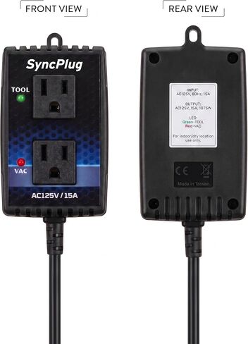 Automatic Vacuum Switch Allows Power Tool to Turn Vacuum/Accessory on and Off Automatically, Load Sensing, On Delay Prevent Circuit Overload, Shop Dust Collector Off Delay in Kuwait