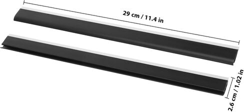 Amosfun 2pcs Dustpans Edges Dust Pan Inlet Pressing Strips Garbage Shovel Edge Protector Replacement for Floor Cleaning Garbage Collection Tabletop Wiping 11.4" in Kuwait