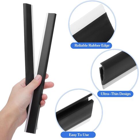 Amosfun 2pcs Dustpans Edges Dust Pan Inlet Pressing Strips Garbage Shovel Edge Protector Replacement for Floor Cleaning Garbage Collection Tabletop Wiping 11.4" in Kuwait