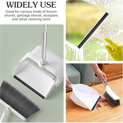 Amosfun 2pcs Dustpans Edges Dust Pan Inlet Pressing Strips Garbage Shovel Edge Protector Replacement for Floor Cleaning Garbage Collection Tabletop Wiping 11.4" in Kuwait