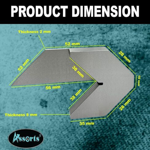 Centre Square Finder Blade Length 80 mm-For Finding Center of a Round Object of upto 38 mm diameter in Kuwait