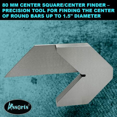 Centre Square Finder Blade Length 80 mm-For Finding Center of a Round Object of upto 38 mm diameter in Kuwait