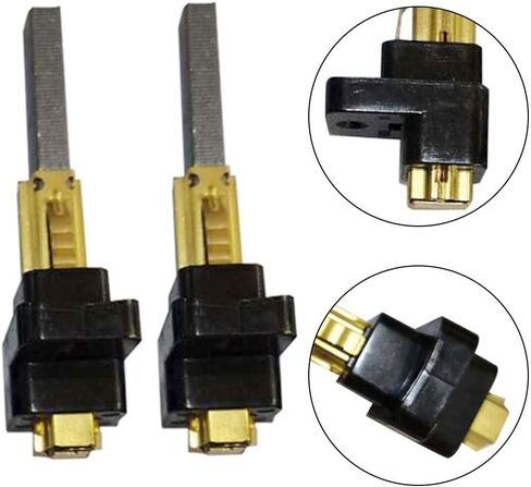 6.5X11X32mm Vacuum Cleaner Carbon Brush Replacement 2PCS Set | Motor Carbon Brush Holder with Retractable Design for Various Vacuum Models in Kuwait