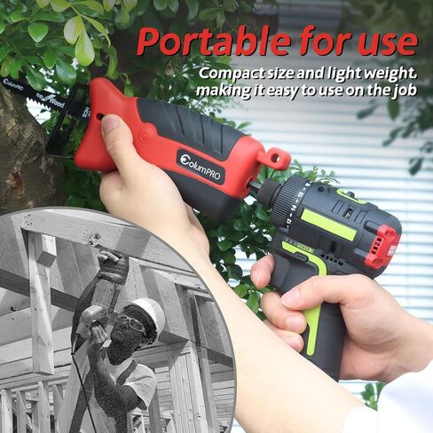 Impact Grade Reciprocating Saw Drill Attachment, Universal Saw Adapter for Cordless Drills & Impact Drivers, Includes 2 Blades for Wood & Metal, Cool Tool Gift for Men, Dad, or DIYers in Kuwait
