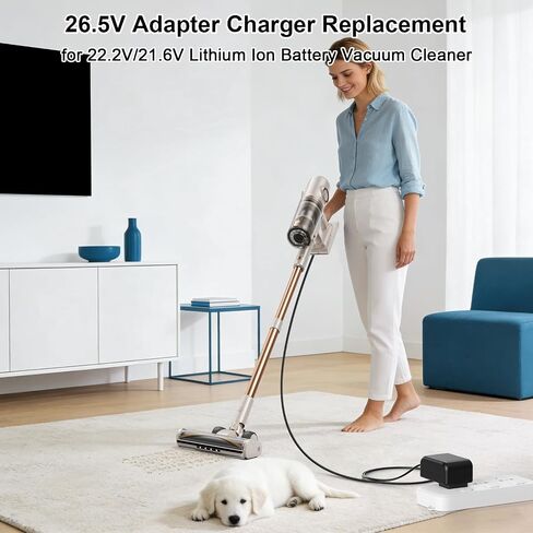 26.5V Adapter Charger for Vacuum Cleaner, Power Supply Cord for VICEASE A27 | for Honiture Clean P7 Pro 22.2V/21.6V Lithium Ion Battery Cordless Stick Vacuum Cleaner Charger Power Cord Supply in Kuwait