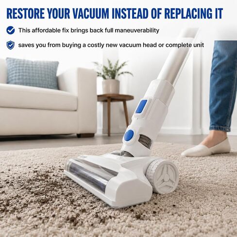 SplashNColor Replacement Wheel for Hart 20V Stick Vacuum Cleaner Head – Snap-On Design for Easy Installation | No Tools Needed | Smooth Rolling Swivel Caster for Cordless Vacuum Floor in Kuwait