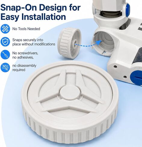 SplashNColor Replacement Wheel for Hart 20V Stick Vacuum Cleaner Head – Snap-On Design for Easy Installation | No Tools Needed | Smooth Rolling Swivel Caster for Cordless Vacuum Floor in Kuwait