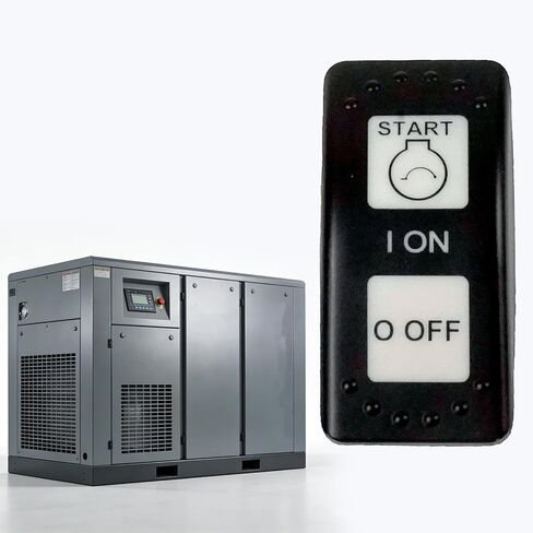 02250201-866 Rocker Switch On Off Start 3-Position Selector Switch Compatible with Sullair 185-600 Air Compressor Replacement for 02250201-866 02250201866 DPDT Power Switch in Kuwait