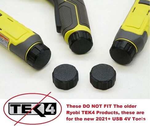 Battery Cover Cap for Ryobi USB Lithium 4V (FVH51, FVM51, FVC51, FVD50K, FVB01) – Black Replacement Cap Only in Kuwait
