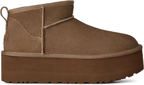 UGG, Women's, Classic Ultra Mini Platform, Light Bronze, 7, Medium in Kuwait