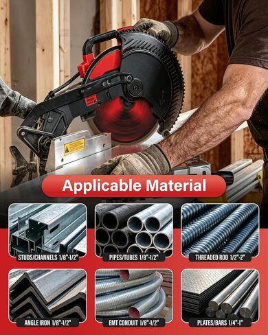ANGELSWORD 14 inch 66T Miter Saw Blade/Chop Saw Blade TiAlN Coated for Mild Steel, Metal, 1" Arbor in Kuwait