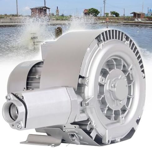 Regenerative Blower High-Pressure Vortex Ring Phase for Sewage Aeration Aquarium Blower Industrial Vacuum Pump,High-Pressure Vortex Blower for Fish Pond Aeration, 380V Regenerative Blower, in Kuwait