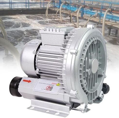Regenerative Blower High-Pressure Vortex Ring Phase for Sewage Aeration Aquarium Blower Industrial Vacuum Pump,220V/380V Pool Oxygenation Machine - 1.5KW Regenerative Side Channel Blower fo in Kuwait