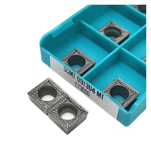 Indexable Lathe Carbide Insert 10PCS Machine Tool SCMT09T304 MT CT3000 Lathe Cutter Cutting Carbide Turning Tools for Stainless Steel in Kuwait