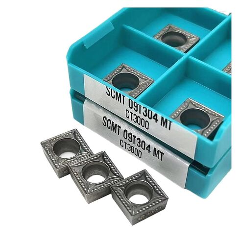 Indexable Lathe Carbide Insert 10PCS Machine Tool SCMT09T304 MT CT3000 Lathe Cutter Cutting Carbide Turning Tools for Stainless Steel in Kuwait
