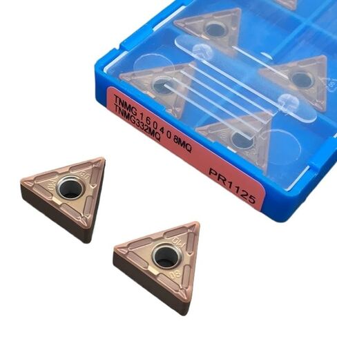 High Toughness Turning Blade Machine Accessories 10PCS TNMG160408-MQ PR1125 Hard Alloy Lathe Tools External Turning Tool Applies to Stainless Steel in Kuwait