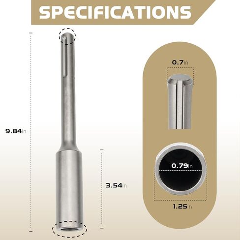 SDS Max Ground Rod Driver & Two Stage Auger Adapter in Kuwait