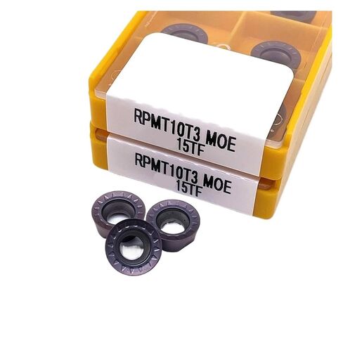 Indexable Lathe Carbide Insert 10PCS RPMT1204 RPMT08T2 RPMW1003 RPMT10T3 RPMT1606MOE 15TF External Turning Tool Inner Round Hard Alloy Blade(RPMW1003MO-15TF) in Kuwait