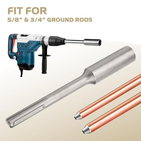 SDS Max Ground Rod Driver & Two Stage Auger Adapter in Kuwait