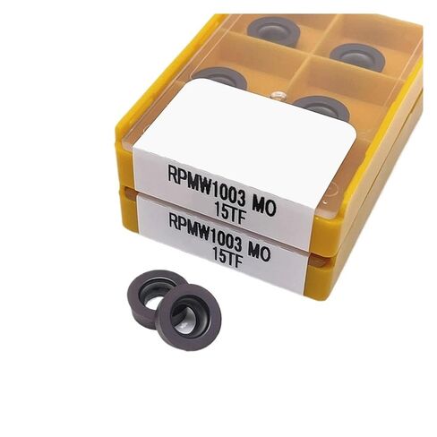 Indexable Lathe Carbide Insert 10PCS RPMT1204 RPMT08T2 RPMW1003 RPMT10T3 RPMT1606MOE 15TF External Turning Tool Inner Round Hard Alloy Blade(RPMW1003MO-15TF) in Saudi Arabia