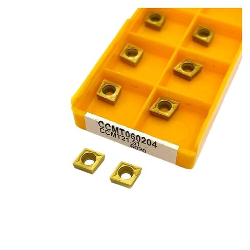 Indexable Lathe Carbide Insert 10PCS CCMT060204 15TF 6020 Internal Turning Tool Hard Alloy Metal Lathe Tools Cutting(CCMT060204 6020) in Kuwait