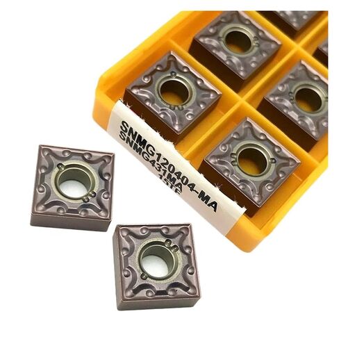 Indexable Lathe Carbide Insert 10pcs SNMG120404 MA 15TF/6020 Hard Alloy Cutting Tool Lathe External Turning(SNMG120404 MA 6020) in Saudi Arabia