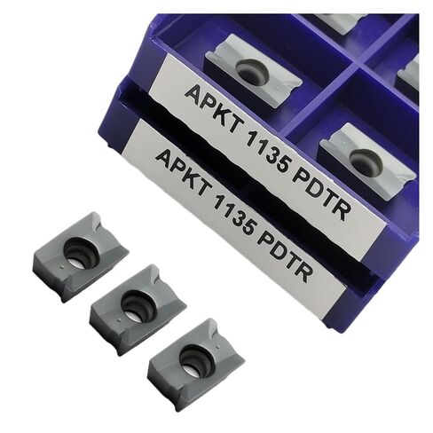 High Toughness Turning Blade Machine Accessories 10PCS APKT1135 PDTR Hard Alloy External Turning Tool Metal Cutting Tools Milling Cutters in Kuwait