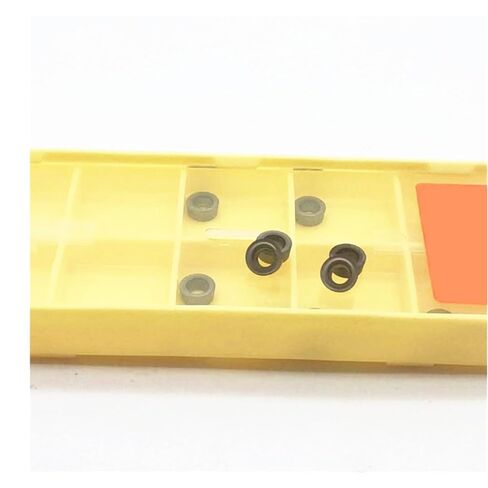 Indexable Lathe Carbide Insert 10PCS RCMT0602MO Black Hard Alloy Turning Tool High Hardness External in Kuwait