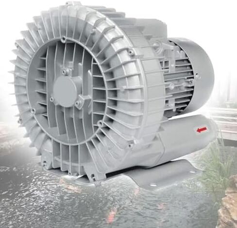 Regenerative Blower High-Pressure Vortex Ring Phase for Sewage Aeration Aquarium Blower Industrial Vacuum Pump,High Pressure Industrial Regenerative Blower 220V 50HZ Vortex Fan Aerator for in Kuwait