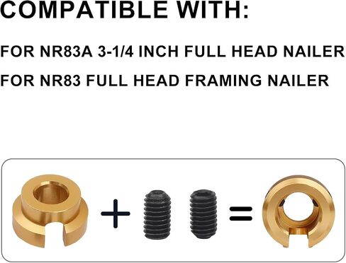 3 Pack FN83A Aftermarket Donut Flush Nailer Fits For Hitachi NR83A NR83A2(S) NR83A2 FR350A FN83A and Porter Cable FR350A Framing Nailers Part in Kuwait