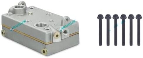Air Brake Compressor Cylinder Head for Paccar/TWO PISTON / CF75 NEW MODEL / MX11 / MX13 / 1732080/9125189222 1696200/1805490 / 1977704/1883117 / 912 518 100 0/912 518 102 0/912 518 103 0 in Kuwait