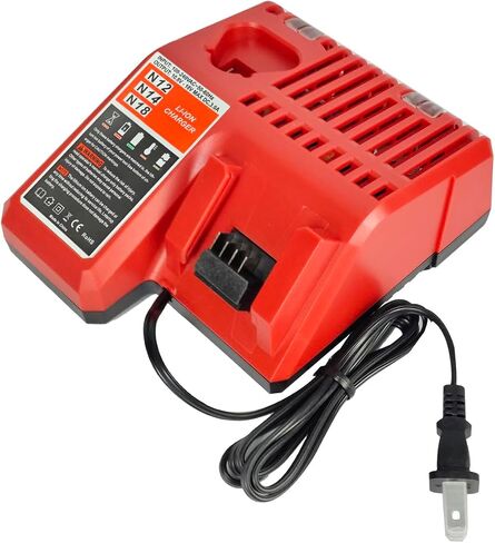 M-12 m-18 Rapid Charger Replace Mil-Waukee 48-59-1806 48-59-1808 48-59-1812 48-59-2401 48-59-1204 to Charge 12V 18V Lithium Ion Battery 48-11-2420 48-11-2440 48-11-1815 48-11-1820 48-11-1840 in Kuwait