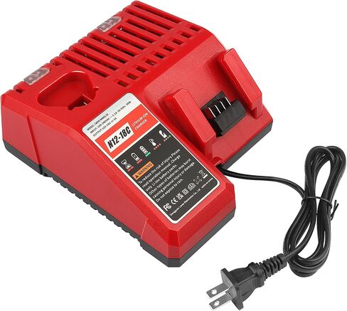 Battery Charger Replacement for m-12 Replacement for M-12 M-14 M-18 12V-18V Lithium Battery 48-11-2420 48-11-2440 48-11-1820 48-11-1840 48-11-1850 48-11-2401 48-11-1890 48-59-1812 in Kuwait