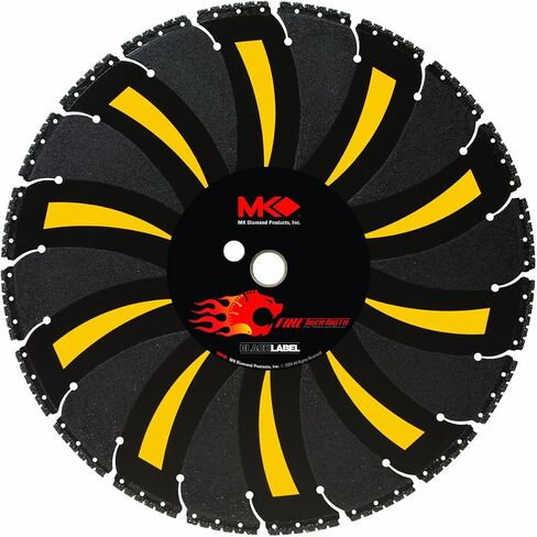 MK Diamond 166693 12-Inch Fire Tiger Tooth Black Label Diamond Demolition/Fire Rescue Blade in Kuwait