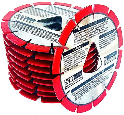 6" soff-Cut Early Entry Green Concrete Cutting Diamond Blade Compatible with Husqvarna Red Blade XL6-3000 Item 542777007 (10 Pack) in Kuwait