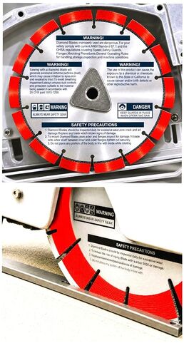6" soff-Cut Early Entry Green Concrete Cutting Diamond Blade Compatible with Husqvarna Red Blade XL6-3000 Item 542777007 (10 Pack) in Kuwait