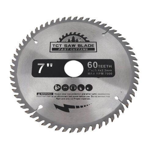 7" 60-Tooth Carbide Circular Saw Blade – for Wood and Plastic Cutting, 7000 RPM High-Speed Cutting Disc with 25.4mm Arbor in Kuwait