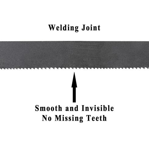 Imachinist S641212610-035 M42 64-1/2" Long, 1/2" Wide, 0.035" Thick, 6/10 TPI Bi-Metal Bandsaw Blades for Cutting Non-Ferrous Metals, Variable Teeth, (.035" Thick Reinforced Backing) in Saudi Arabia
