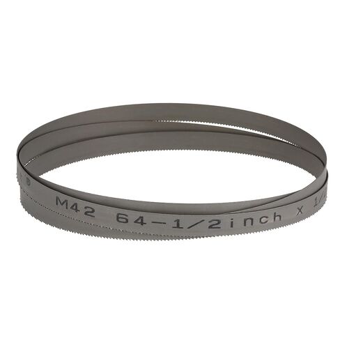 Imachinist S641212610-035 M42 64-1/2" Long, 1/2" Wide, 0.035" Thick, 6/10 TPI Bi-Metal Bandsaw Blades for Cutting Non-Ferrous Metals, Variable Teeth, (.035" Thick Reinforced Backing) in Saudi Arabia