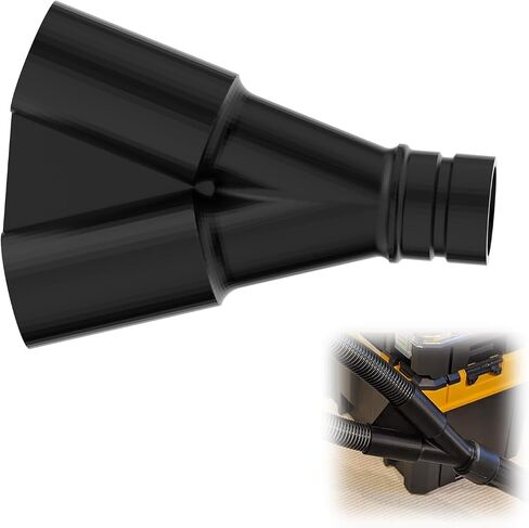 Y Splitter for Dust Extraction, Dual Port Vacuum Hose Adapter Compatible with DeWalt Airlock, Converts Single Vacuum to Two Ports for Efficient Dust Collection in Kuwait