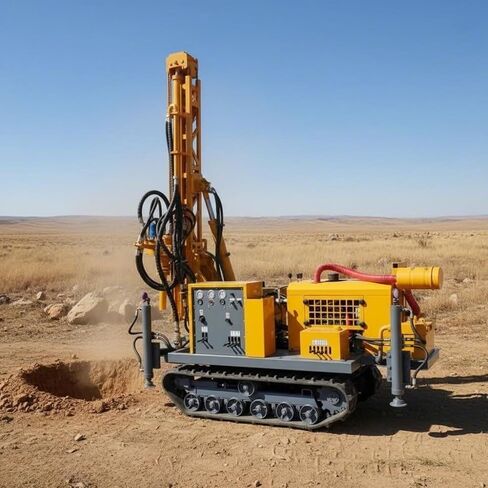 Portable Pneumatic Water Well Drilling Rig Air Powered Borehole Equipment for Water Well Construction and Survey Projects Customizable in Kuwait