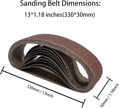 Mini Belt Sander, Electric Small Sander Knife Making Supplies, 7 Adjustable Speed Electric Knife Sharpener, Power Belt Grinder for Woodworking, Metal Working DIY (13'' x 1.18'' Belts x 30) in Kuwait