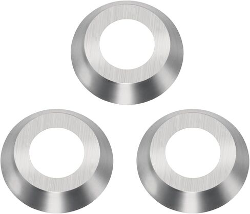 3 Pcs 8.9mm Round Carbide Carbide Inserts, Replacement Indexable Cutters Knives for Woodturning, Hollower Tools, Woodworking DIY in Kuwait