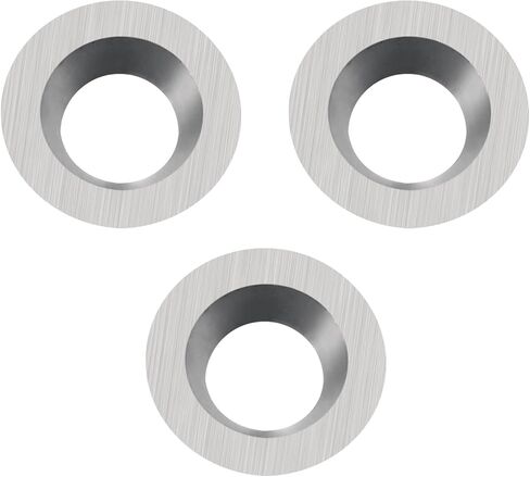 3 Pcs 8.9mm Round Carbide Carbide Inserts, Replacement Indexable Cutters Knives for Woodturning, Hollower Tools, Woodworking DIY in Kuwait