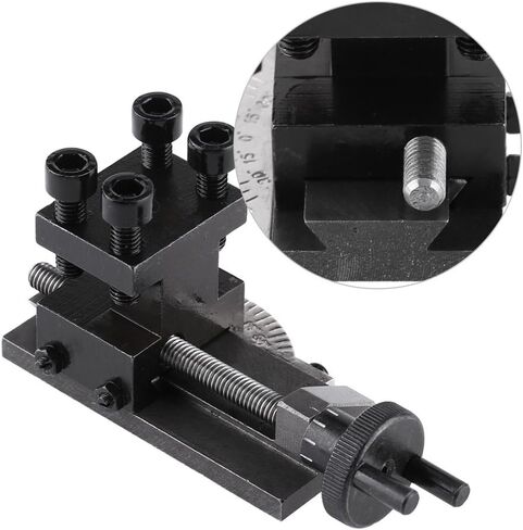 Lathe Tool Post Assembly Lathe Compound Rest Mini Lathe Tool Holder Accessories 30 Degree Rotatable for Mini Lathe in Kuwait