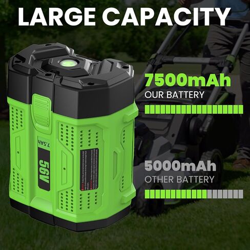 BA2800 7.5Ah Replacement for EGO Battery(7.5Amps-1P) | Compatible with EGO Battery 56V 7.5 Ah BA2800T BA4200T BA5600T BA1400 in Kuwait