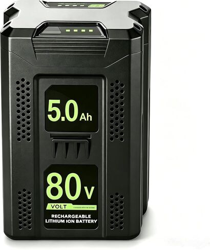 Amityke 1 حزمة 80V 5.0Ah بطارية ليثيوم أيون بديلة لبطارية Greenworks pro 80V، متوافقة مع أدوات الطاقة والشواحن Greenworks 80V in Kuwait