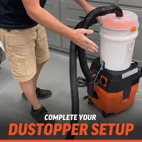Dustopper X-Static Grounding Kit – Anti Static Ground Wire for Cyclone Dust Collector Kit, Shop Vacuum Grounding Plug for Wet Dry Vacuum Cleaner & Dust Collection Systems in Kuwait